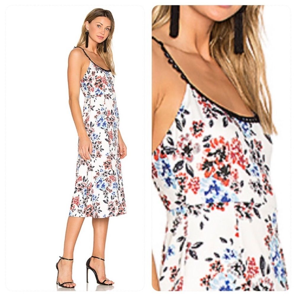 NBD Revolve Secora Midi Dress White Floral